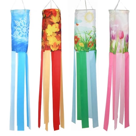 Fun Landscaping 36 Four Season Garden Wind Sock Set Of 4 FL1120WS4